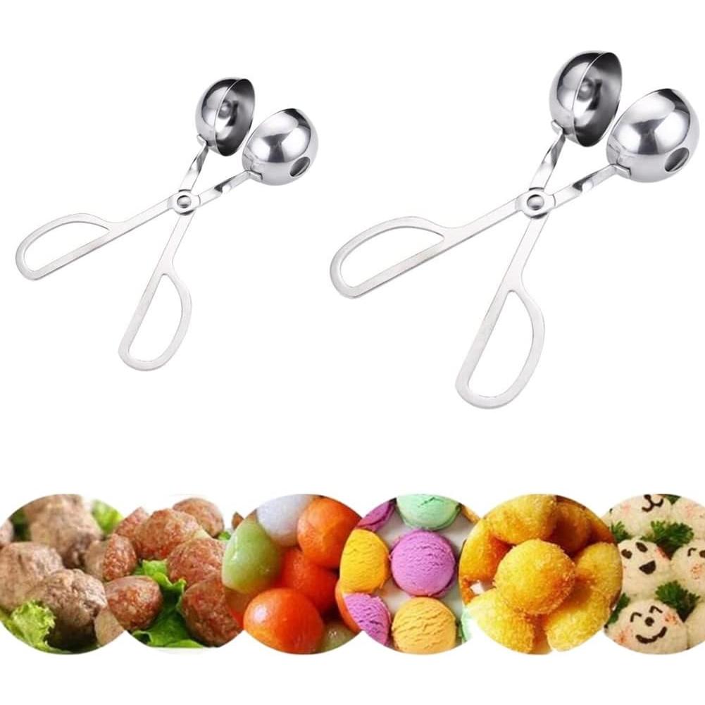 Pinzas para Albóndigas Acero Inoxidable Jilukibo 2 Piezas