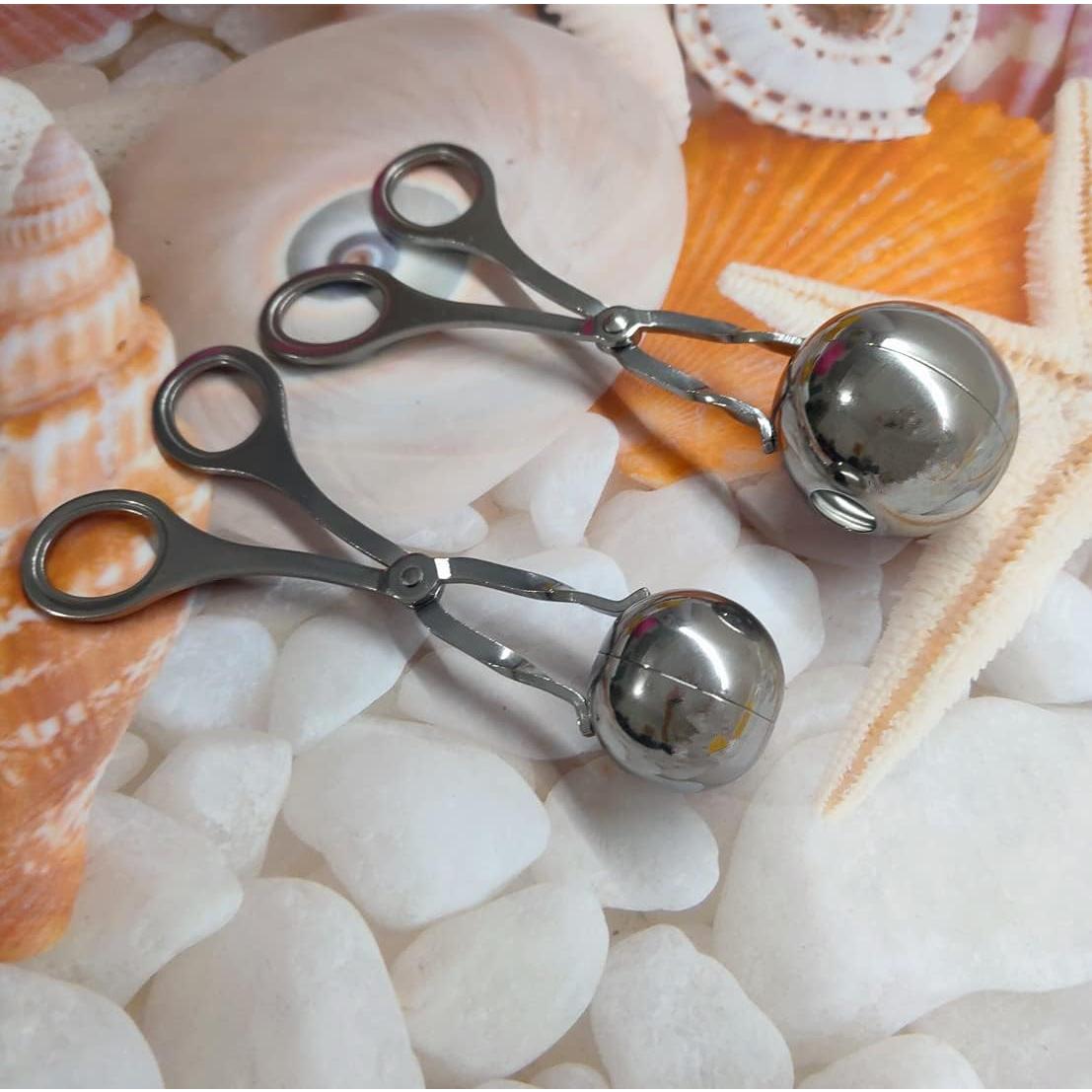 Pinzas para Albóndigas Acero Inoxidable Jilukibo 2 Piezas