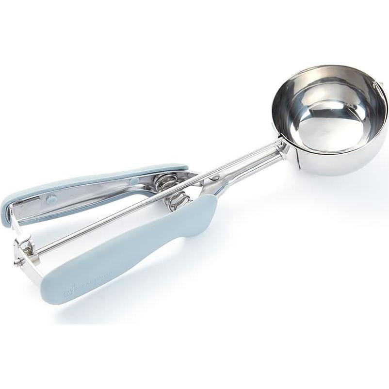 Cucharón de Helado Restaurantware 4 Onzas Acero Inoxidable Gris