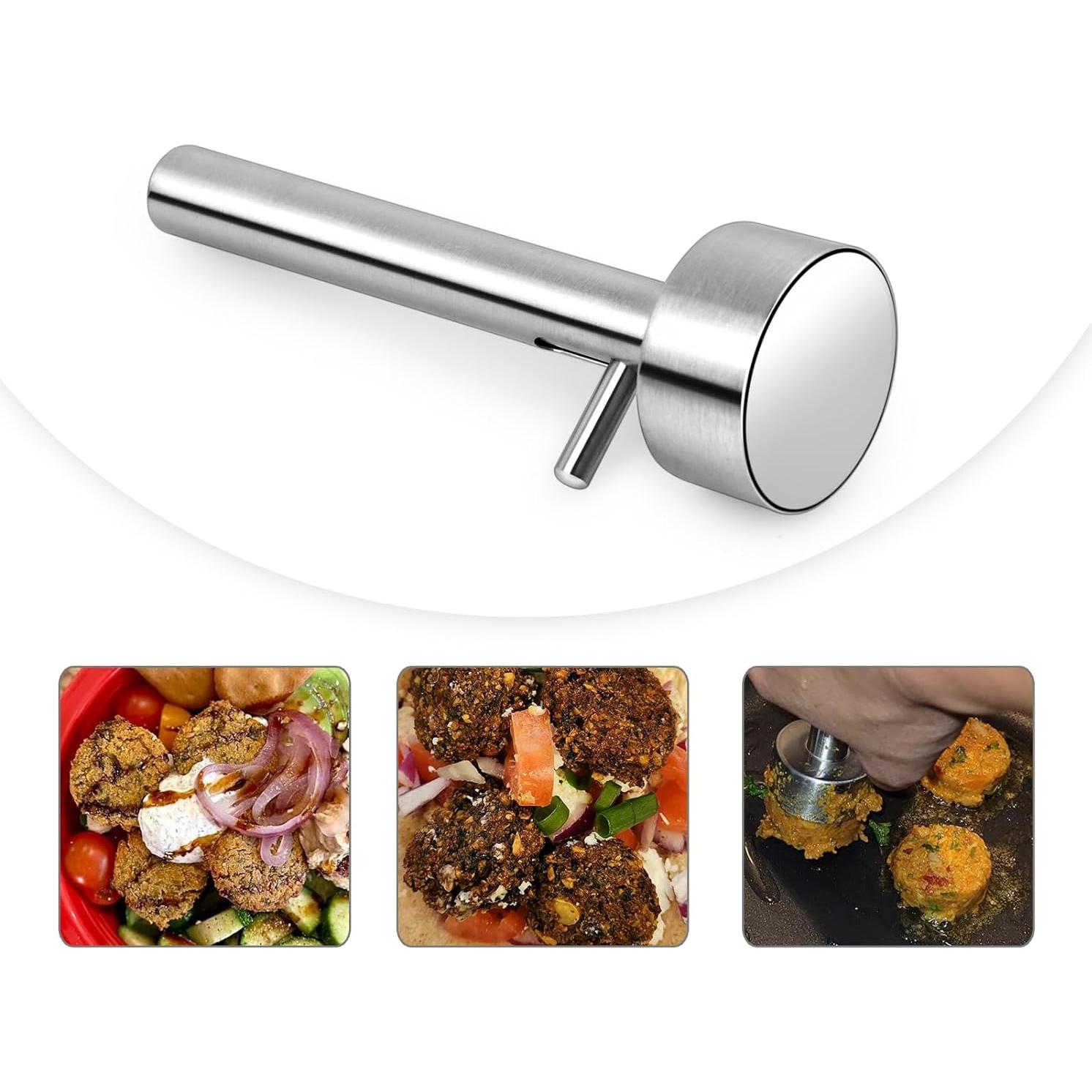 Molde para Falafel Victhur de Acero Inoxidable 4 cm - Fácil Limpieza