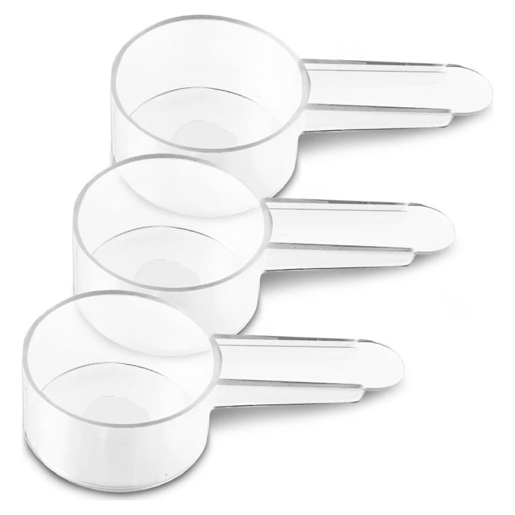 Juego de 3 cucharas medidoras 15 ML plástico transparente