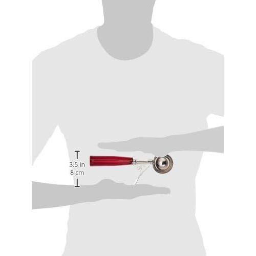 Cucharón de Helado Winco ICD-24 con Mango de Plástico 49.6ml