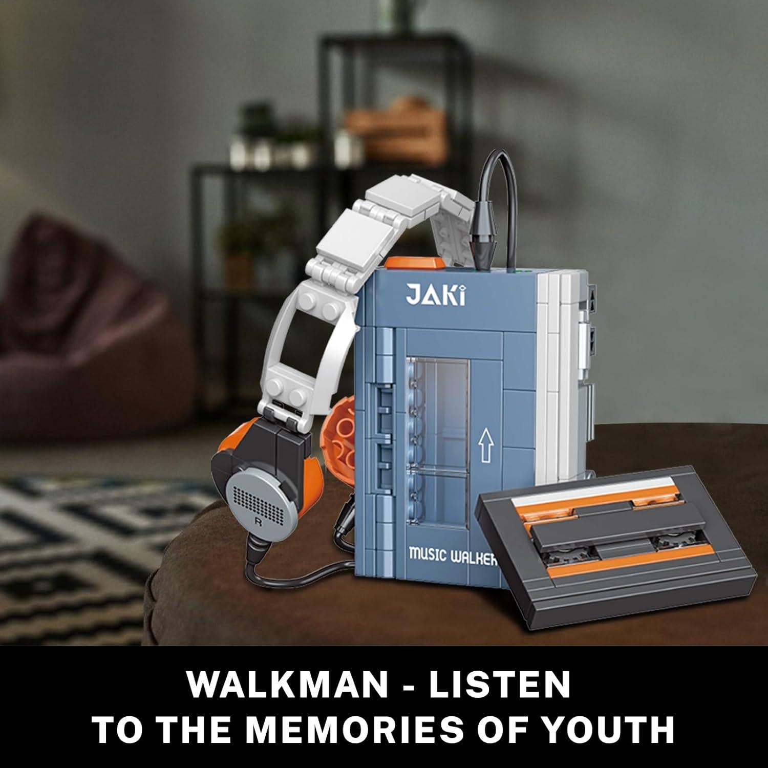 Set de Construcción Vintage JMBricklayer 20131 - Máquina de Escribir, Walkman y Televisor