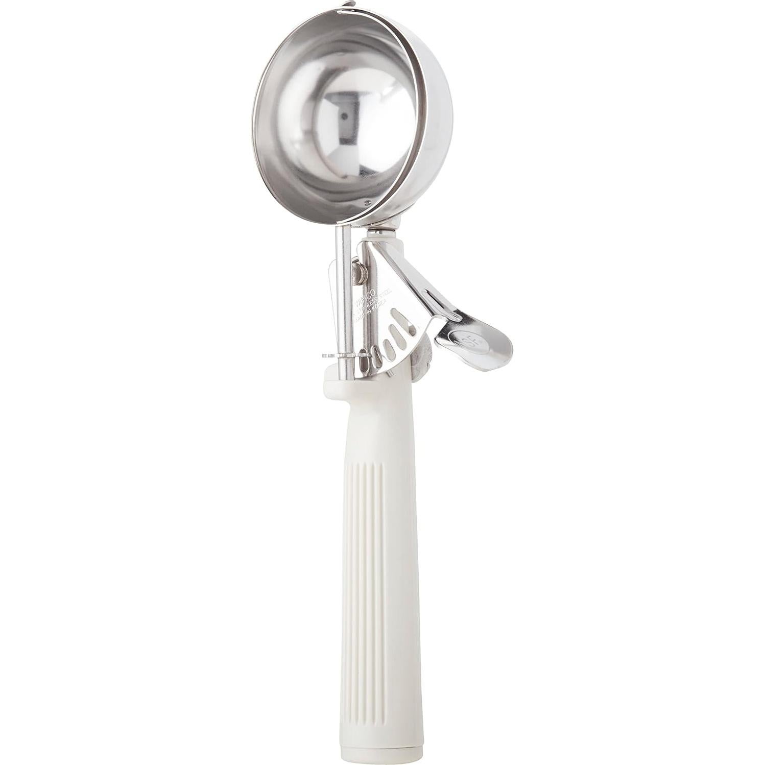 Cucharón de helado Winco ICOP-10 110 ml mango marfil