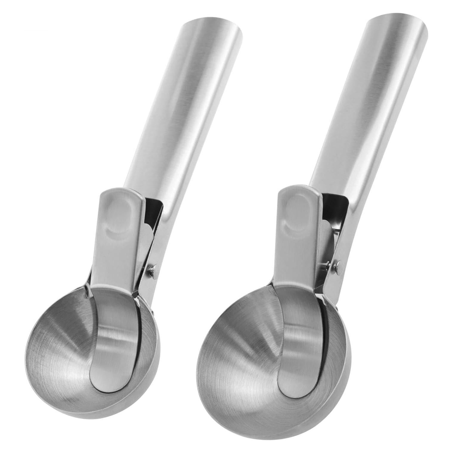 Juego de cucharas de helado Xhziy 2 piezas acero inoxidable