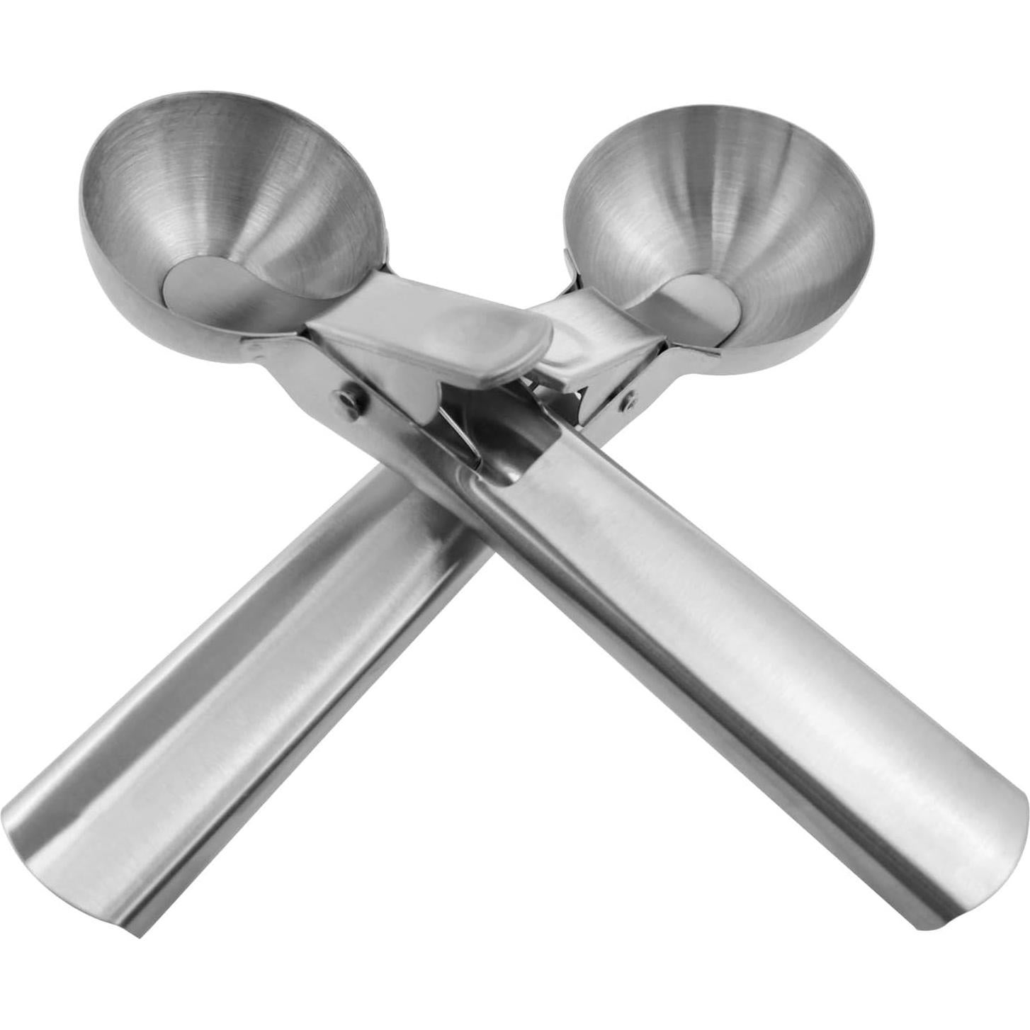 Juego de cucharas de helado Xhziy 2 piezas acero inoxidable