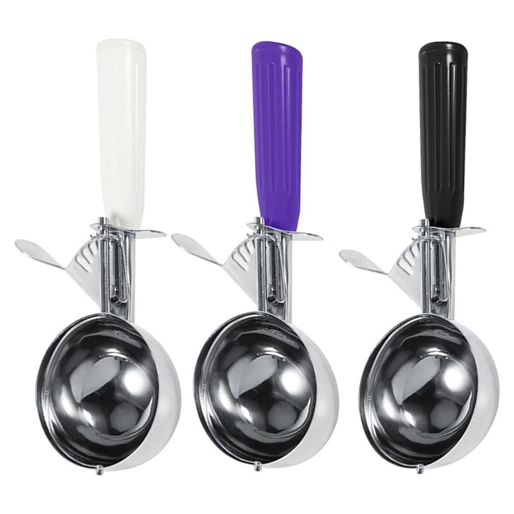 Set de 3 cucharas para helado Leadigol - Acero inoxidable