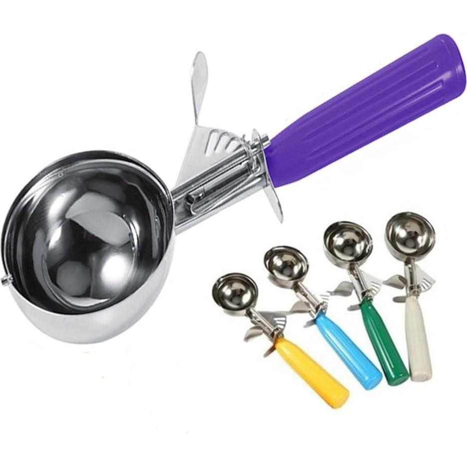 Set de 3 cucharas para helado Leadigol - Acero inoxidable