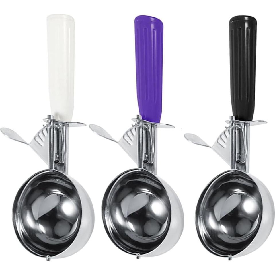 Set de 3 cucharas para helado Leadigol - Acero inoxidable
