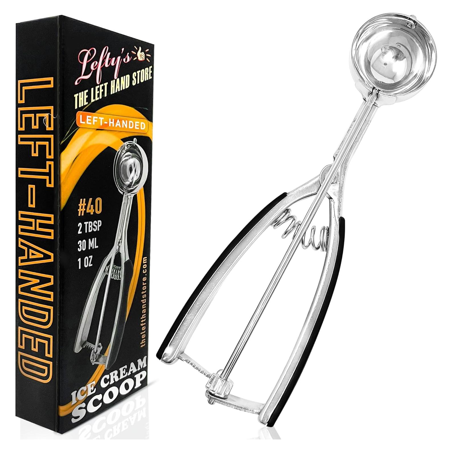 Cucharón para Helado Zurdo Lefty #40 Mediano 30ml Acero Inox
