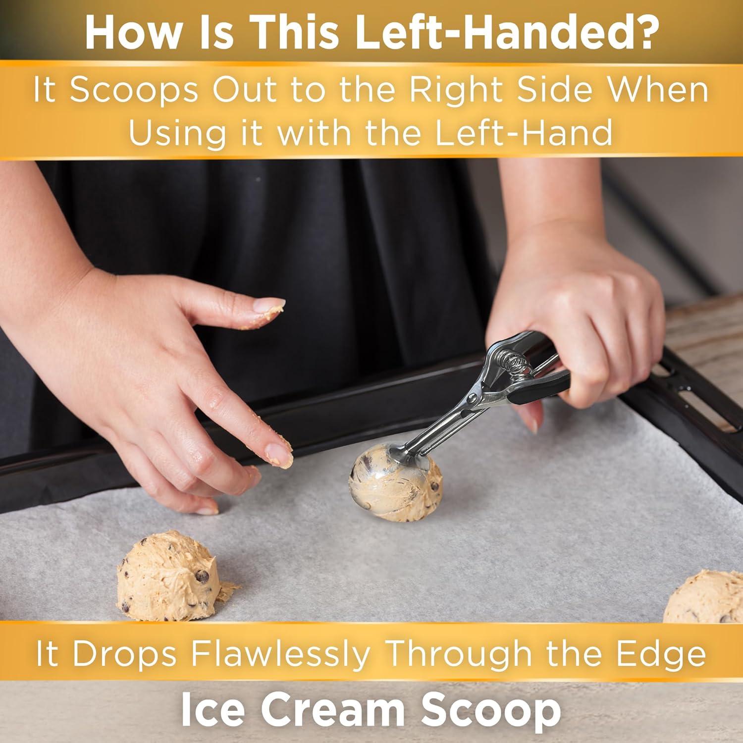 Cucharón para Helado Zurdo Lefty #40 Mediano 30ml Acero Inox