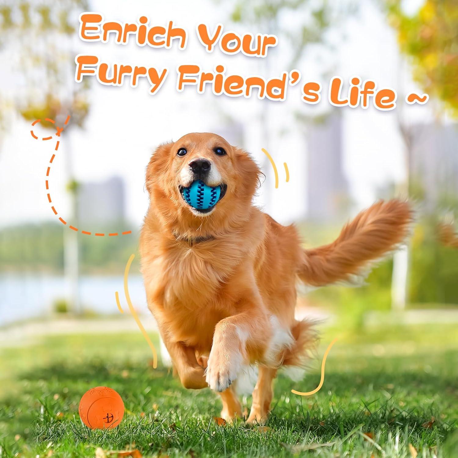 Juguetes Interactivos para Perros HIPPIH - 2 Pelotas de Golosinas