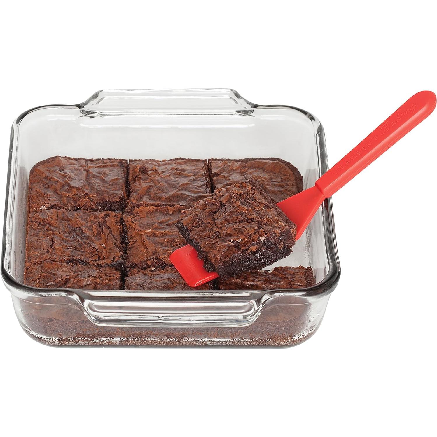 Espátula para Servir Brownies Mrs. Anderson 20.32 cm Silicona Roja