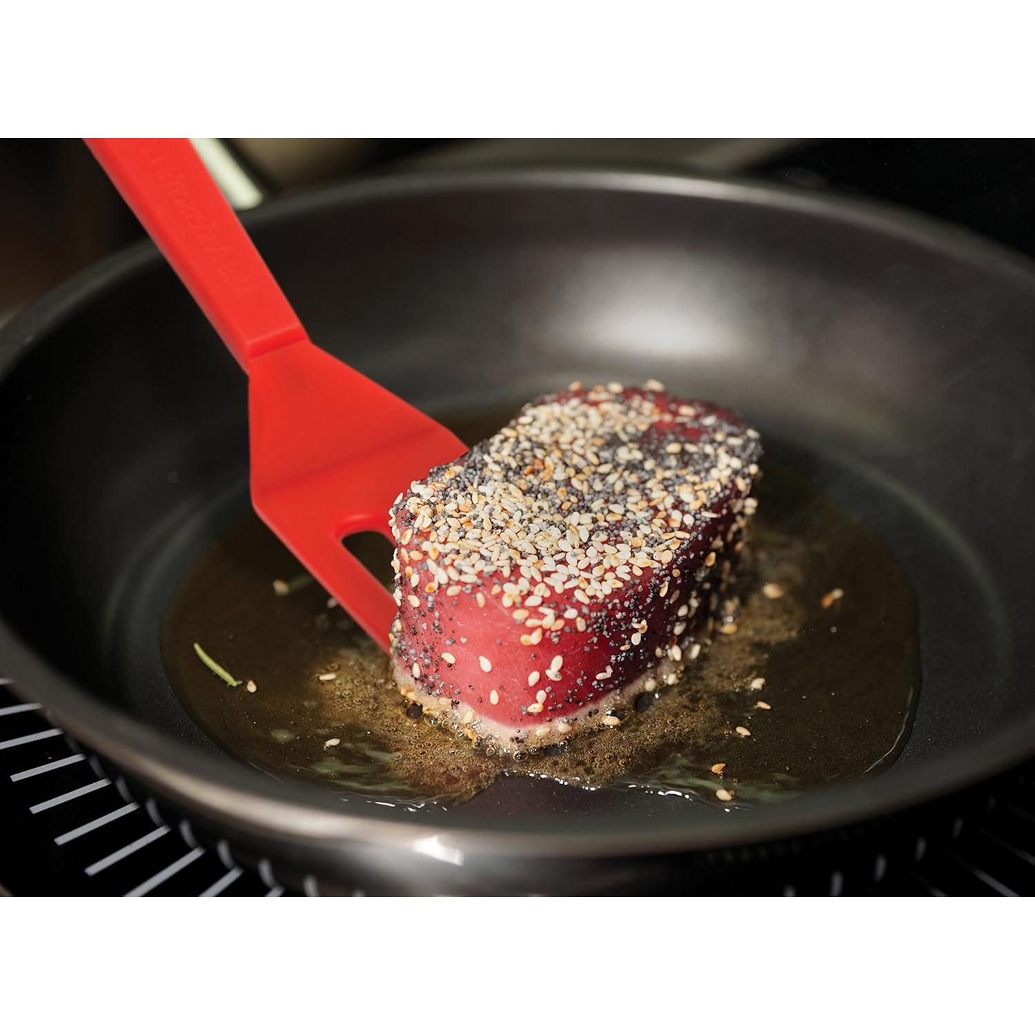 Espátula para Servir Brownies Mrs. Anderson 20.32 cm Silicona Roja