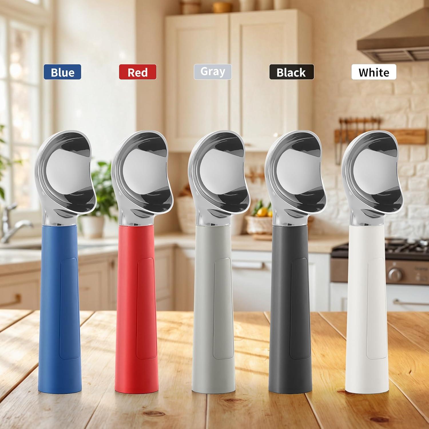 Cuchara de Helado Calentada Recargable IP67 - 70°C - Blanca