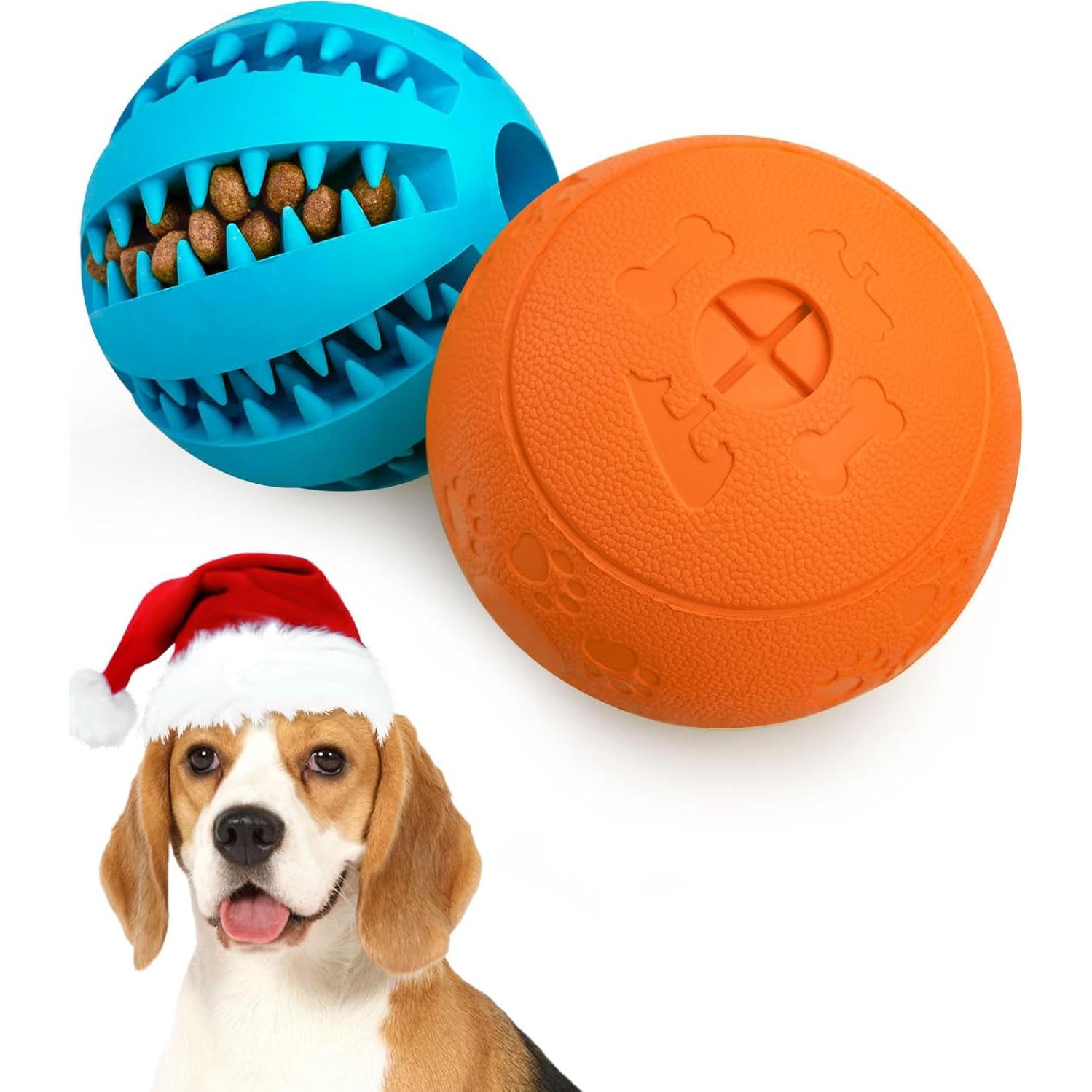 Juguetes Interactivos para Perros HIPPIH - 2 Pelotas Dispensadoras