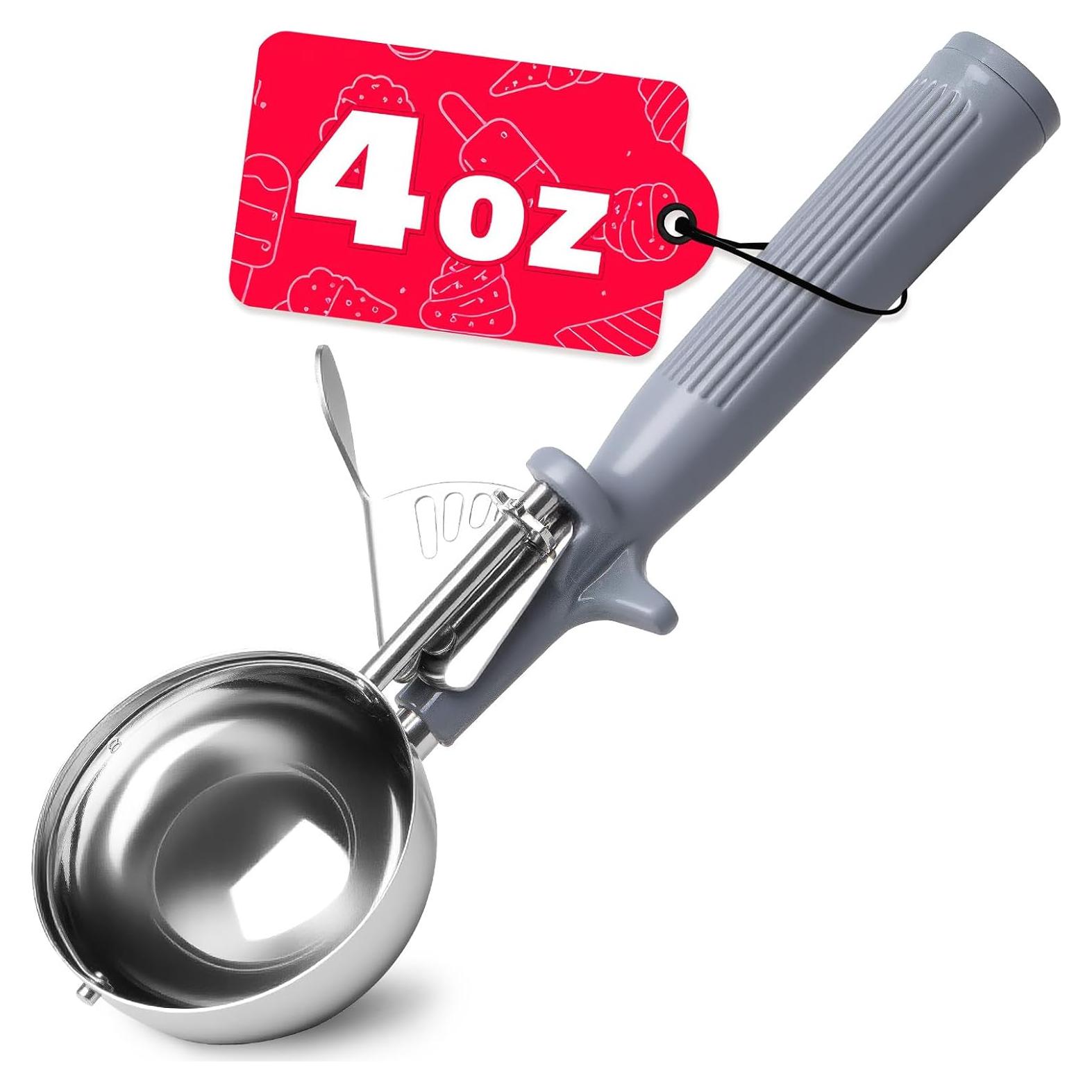 Cucharón de Helado Taumin #8 4 oz Acero Inoxidable Ergonomico