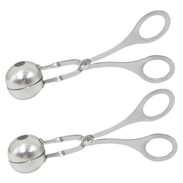 Cucharón de Acero Inoxidable para Albóndigas CaoXiong - 2 Pcs