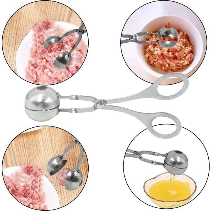Cucharón de Acero Inoxidable para Albóndigas CaoXiong - 2 Pcs