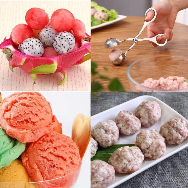 Cucharón de Acero Inoxidable para Albóndigas CaoXiong - 2 Pcs