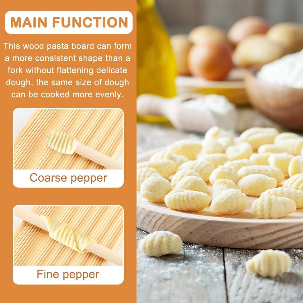 Tabla de Gnocchi de Madera EMVANV 21.5x8.5cm Manual