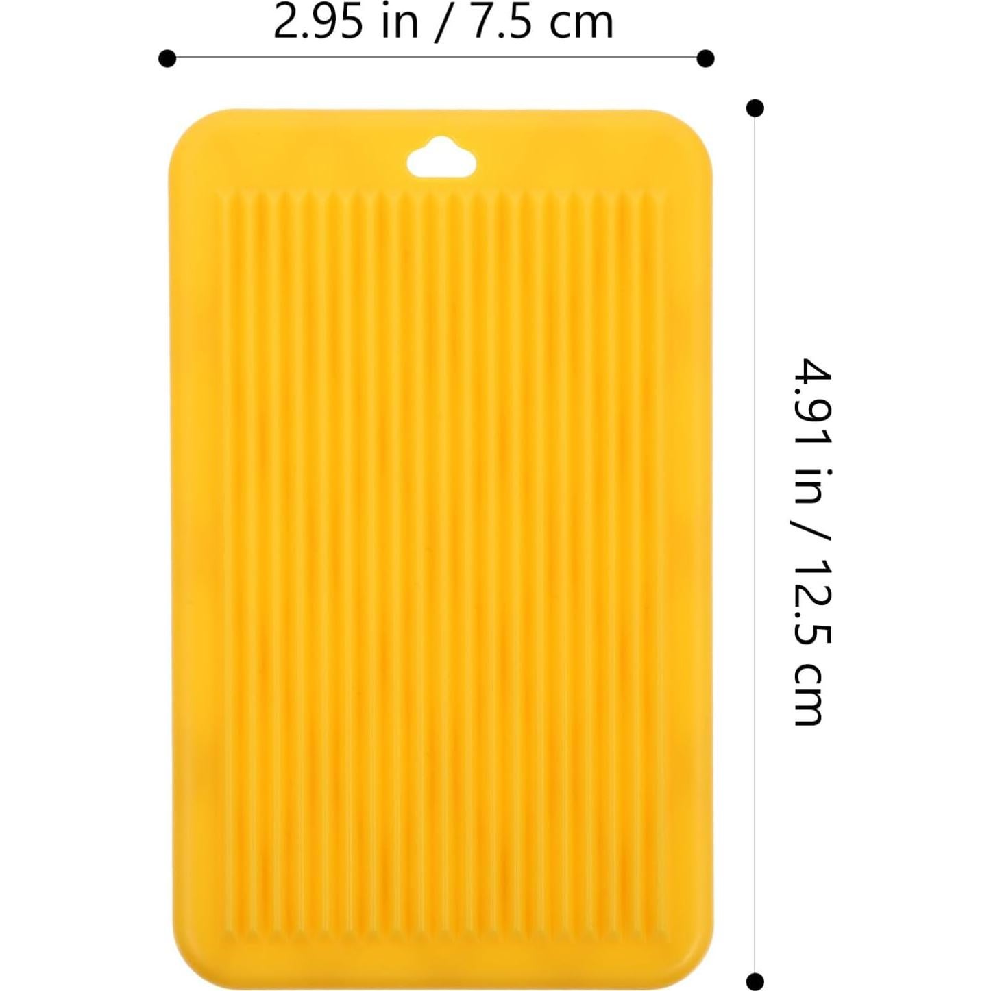 Luxshiny 6 Tablas de Gnocchi de Plástico Amarillo 12.5x7.5cm