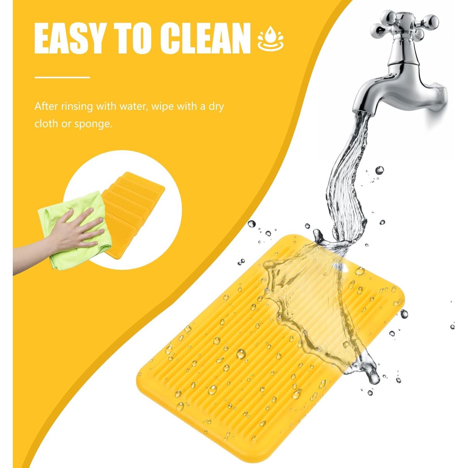 Luxshiny 6 Tablas de Gnocchi de Plástico Amarillo 12.5x7.5cm