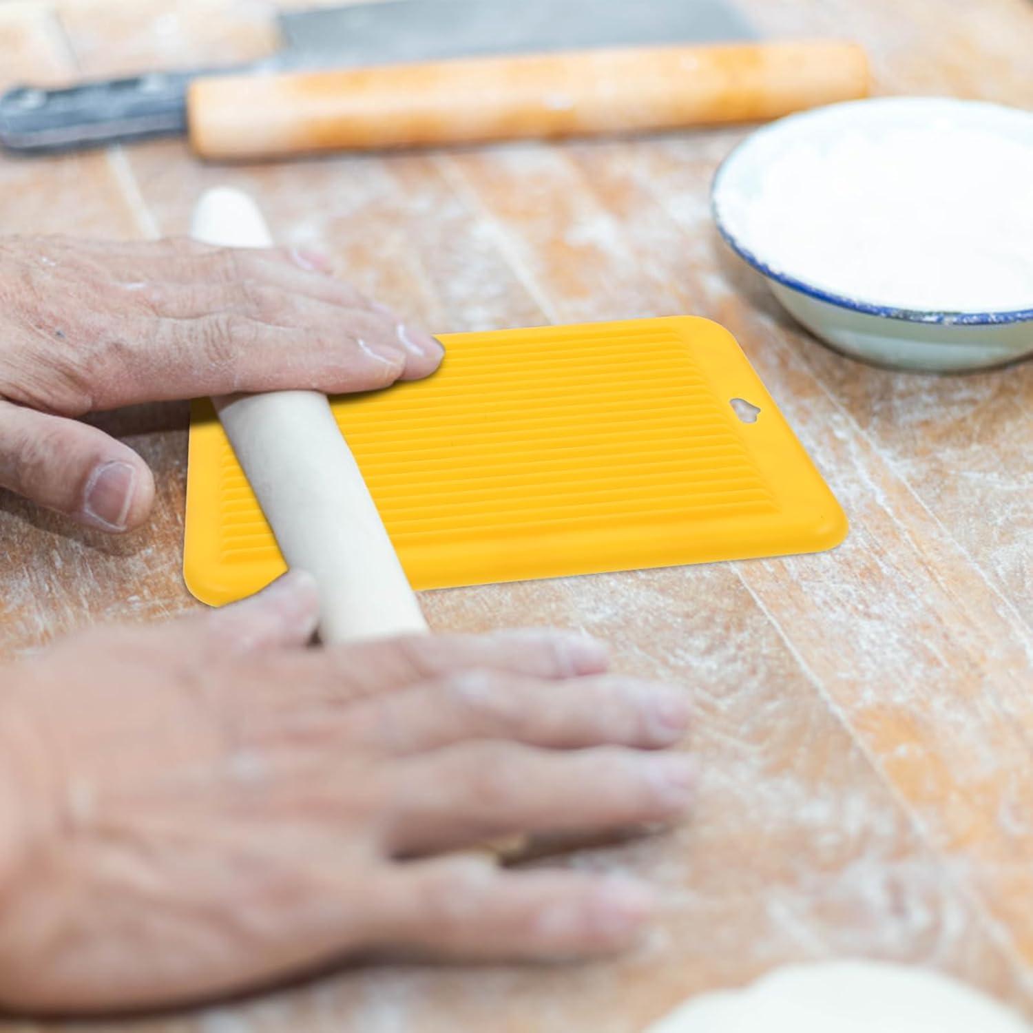 Luxshiny 6 Tablas de Gnocchi de Plástico Amarillo 12.5x7.5cm