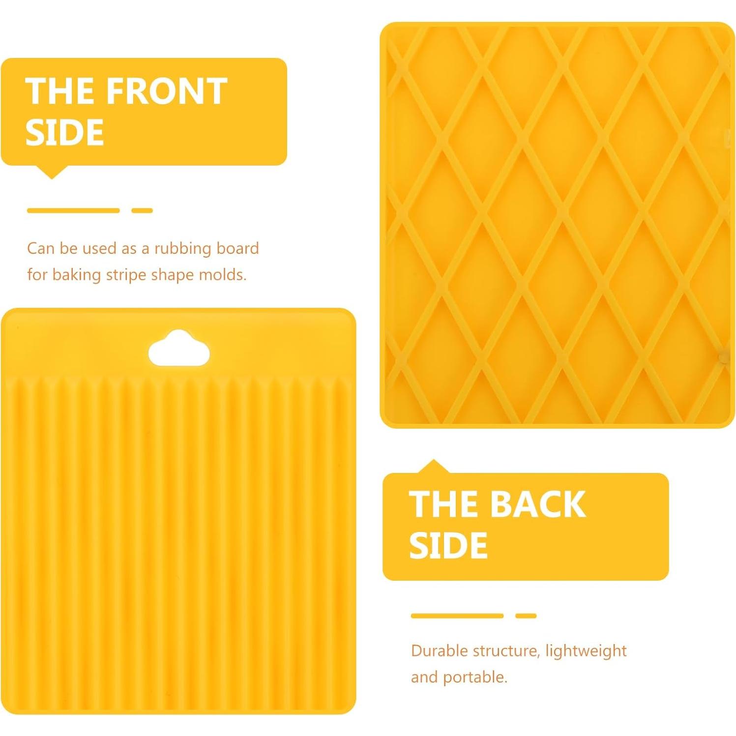 Luxshiny 6 Tablas de Gnocchi de Plástico Amarillo 12.5x7.5cm