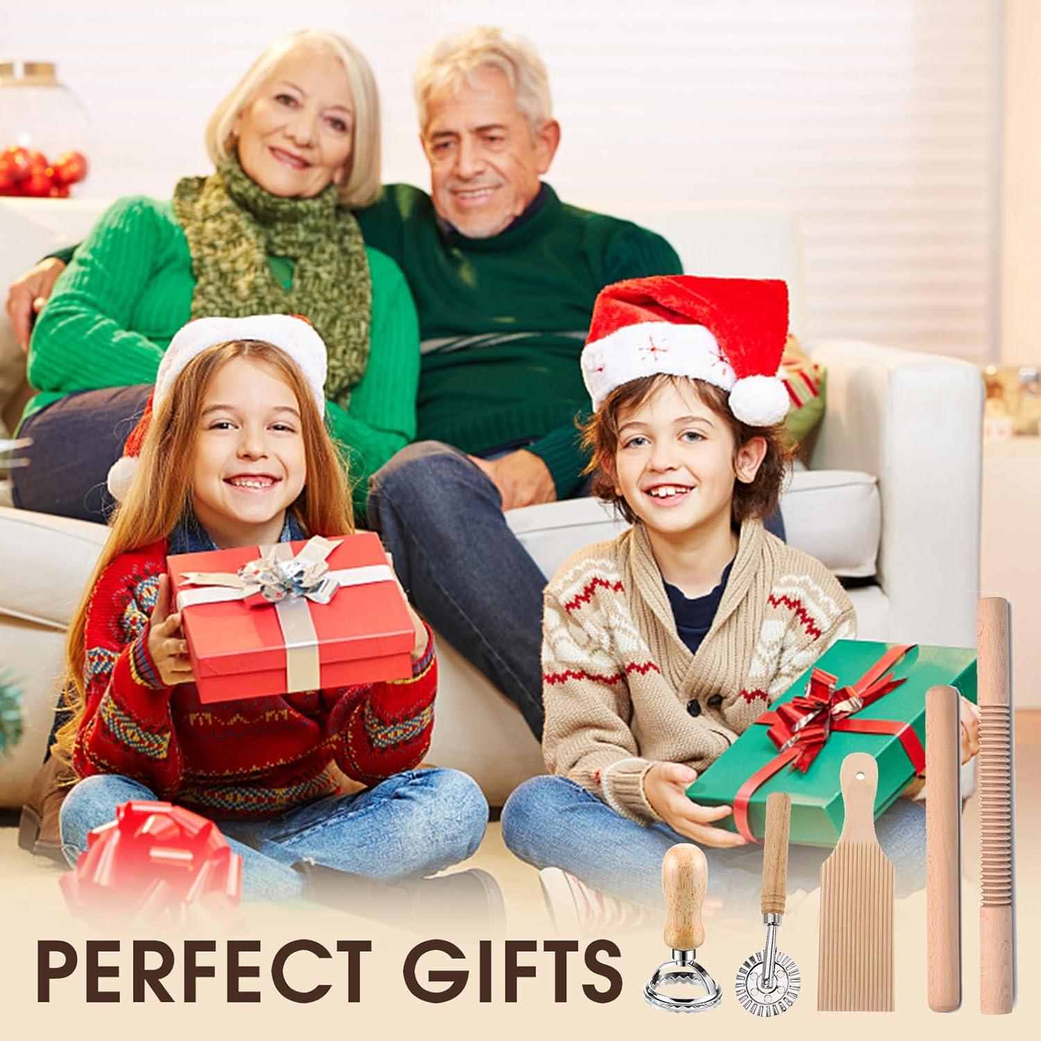 Kit de Herramientas para Hacer Pasta Krbnk - 9 Piezas de Madera