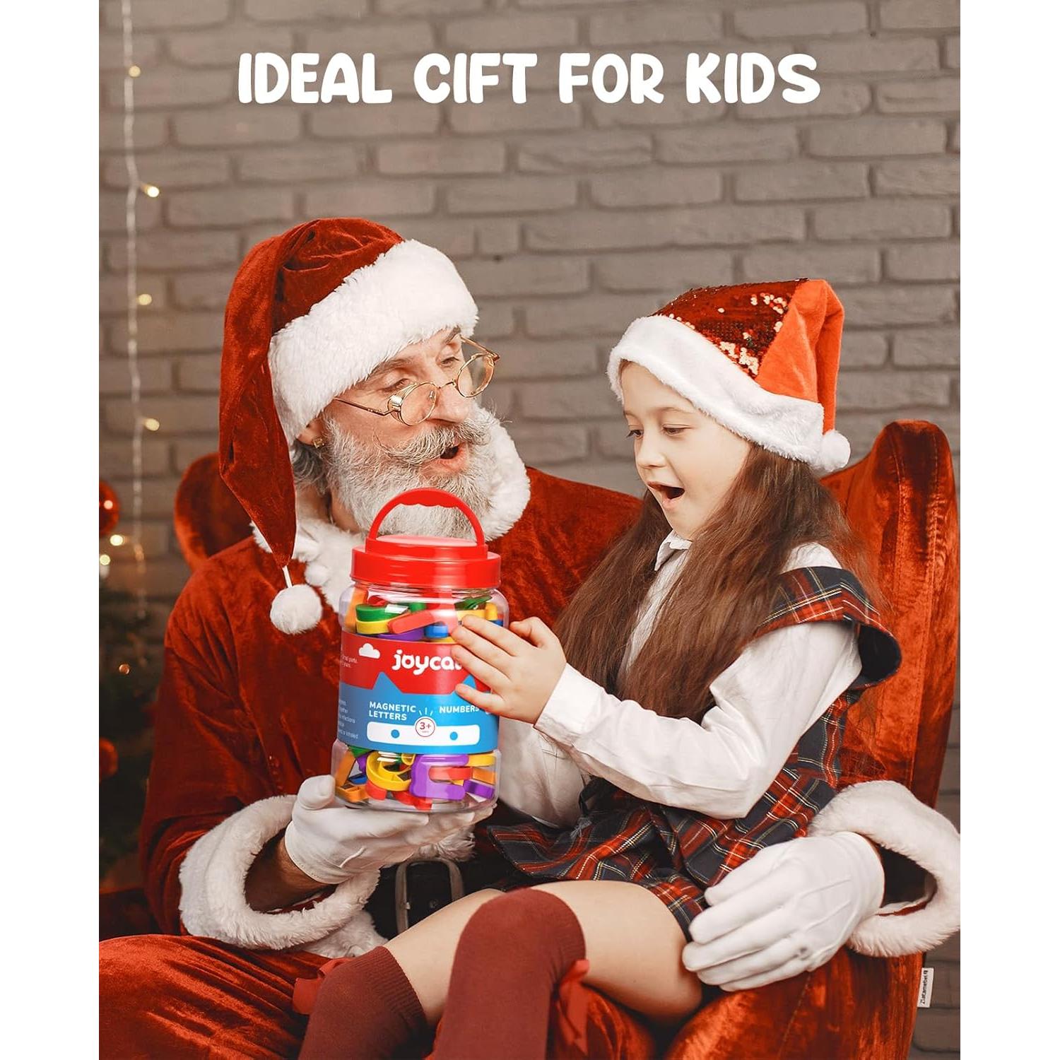 JoyCat 104 Piezas Letras y Números Magnéticos Educativos