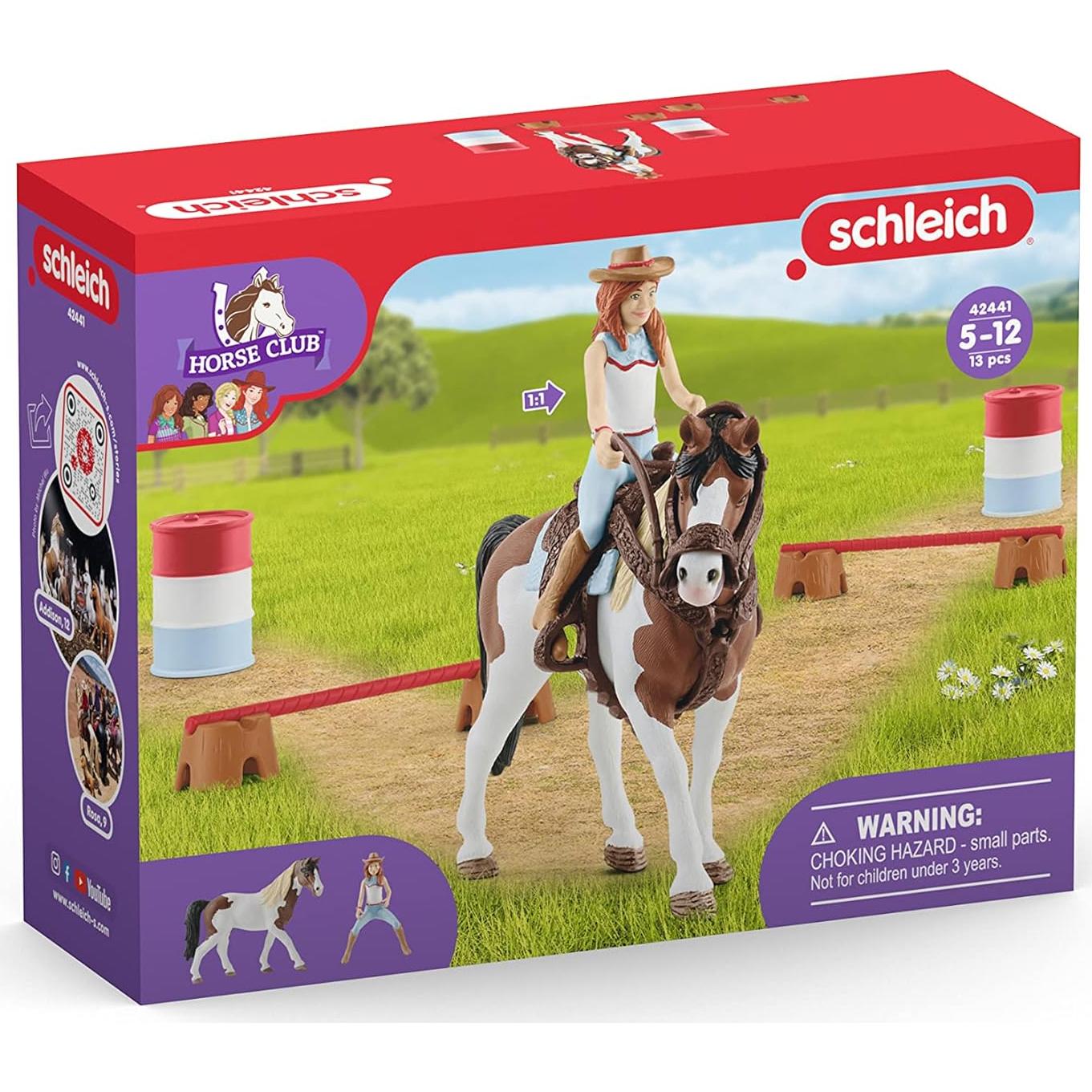 SCHLEICH HORSE CLUB HANNAH'S WESTERN RIDING SET