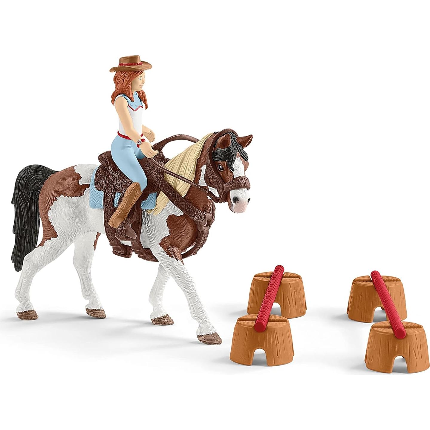 SCHLEICH HORSE CLUB HANNAH'S WESTERN RIDING SET