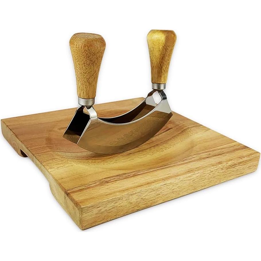 Tabla de Cortar Cuadrada de Madera de Acacia 20.32 cm FTONENI