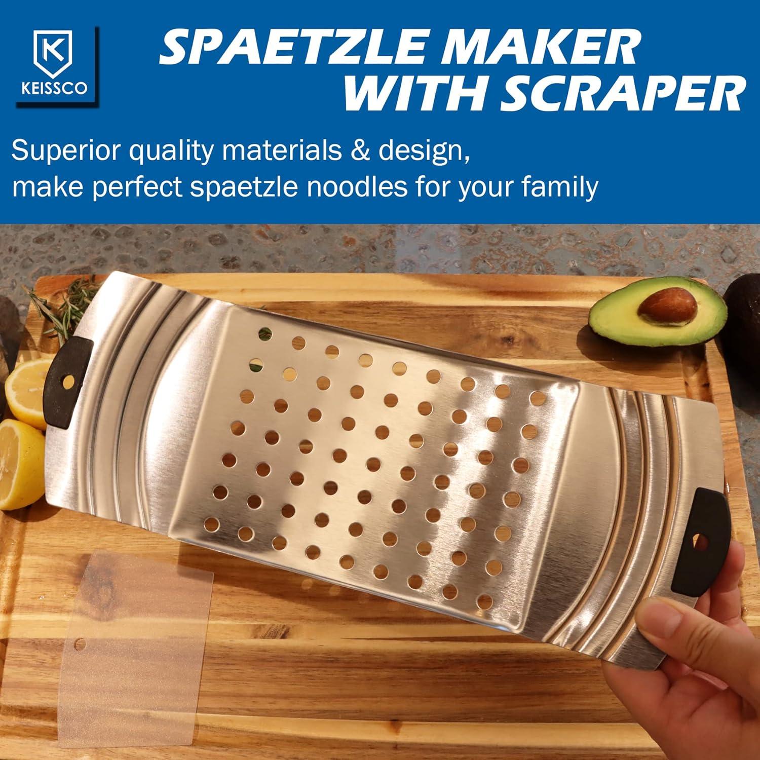 Fabricante de Spaetzle KEISSCO Acero Inoxidable 33.99x12.7cm