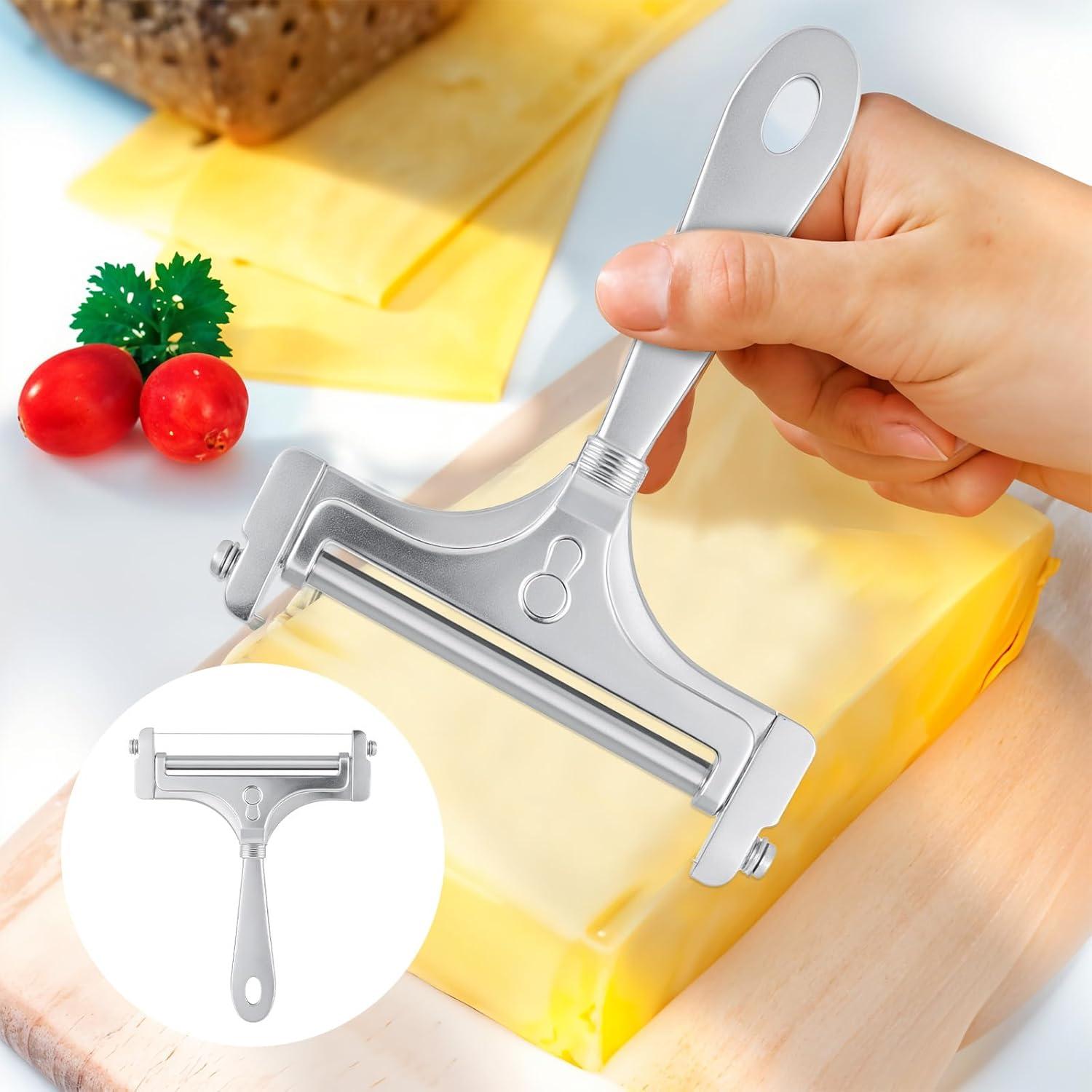 Cortador de Queso Ajustable BOHUIZ con 4 Cables de Acero Inoxidable