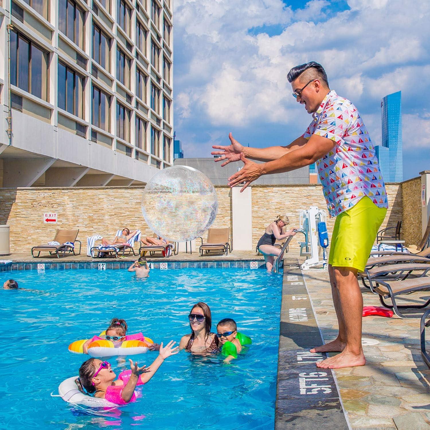 Pelotas Inflables Novelty Place con Purpurina - 2 Pcs