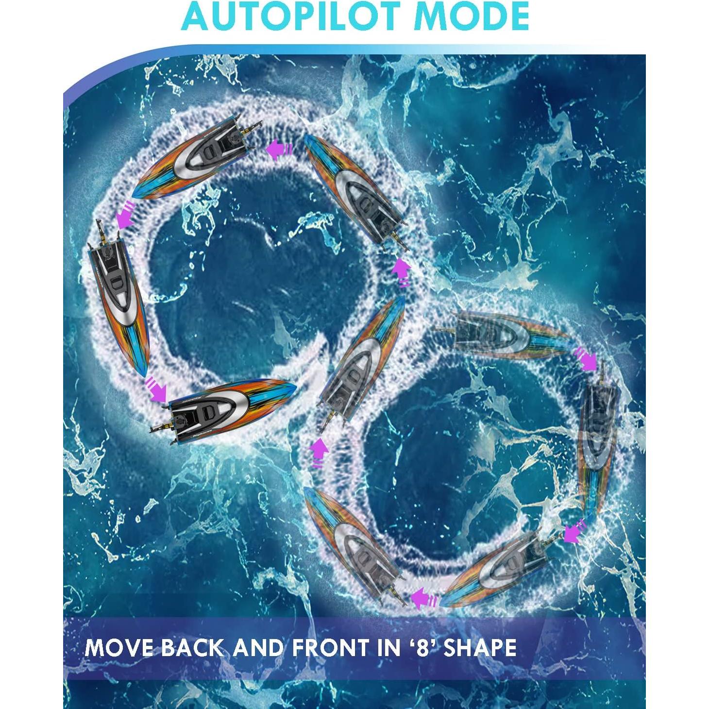 Barco RC AlphaRev R308MINI 2 Paquetes 32 km/h