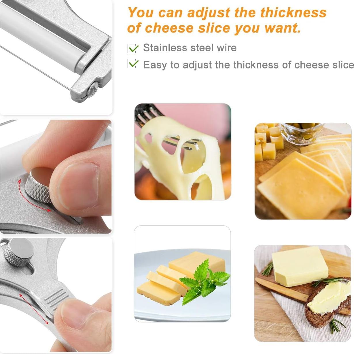 Set Cortador de Queso WarmHut Acero Inoxidable 2 Piezas