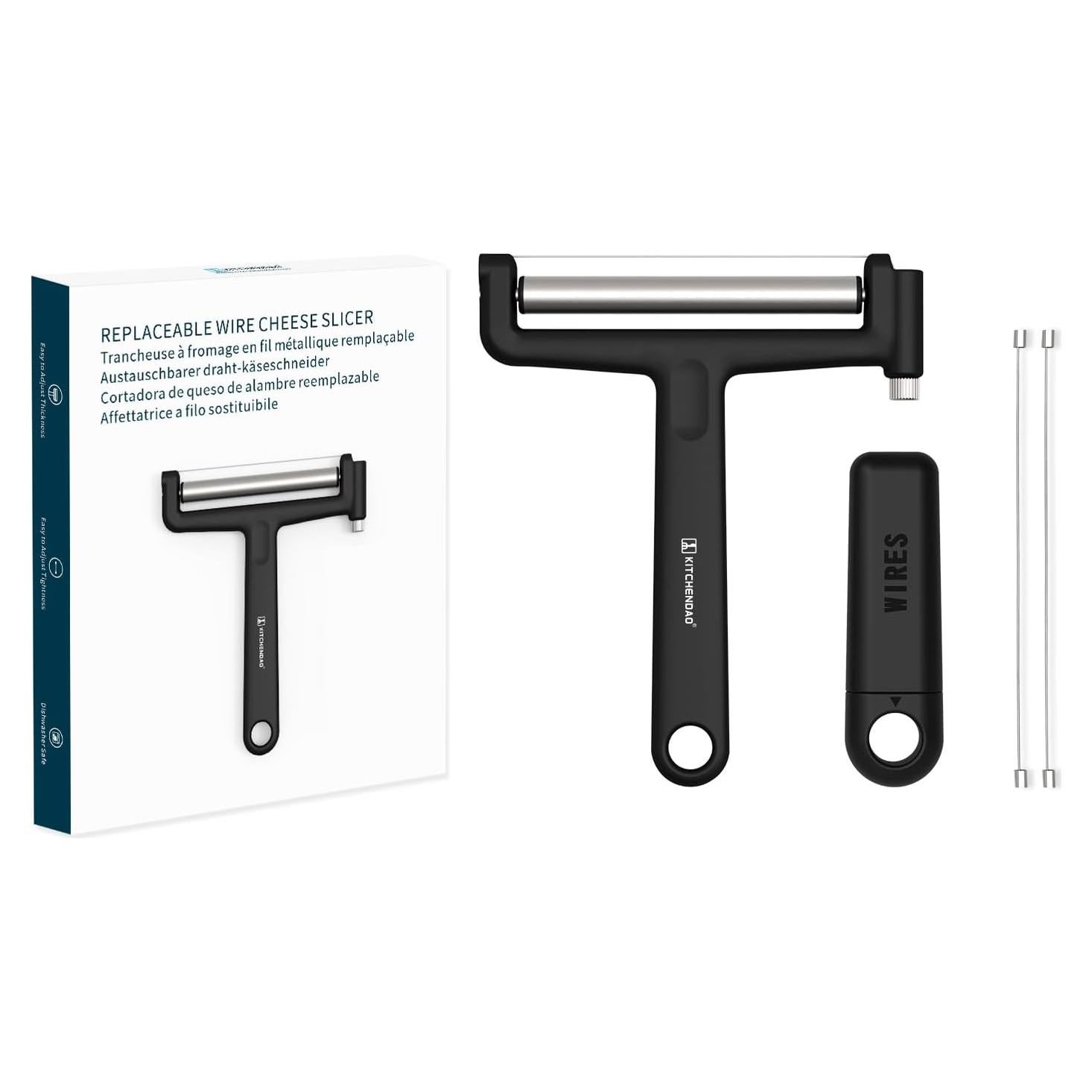 Cortador de Queso KITCHENDAO KD20297 Ajustable con Alambres Extra