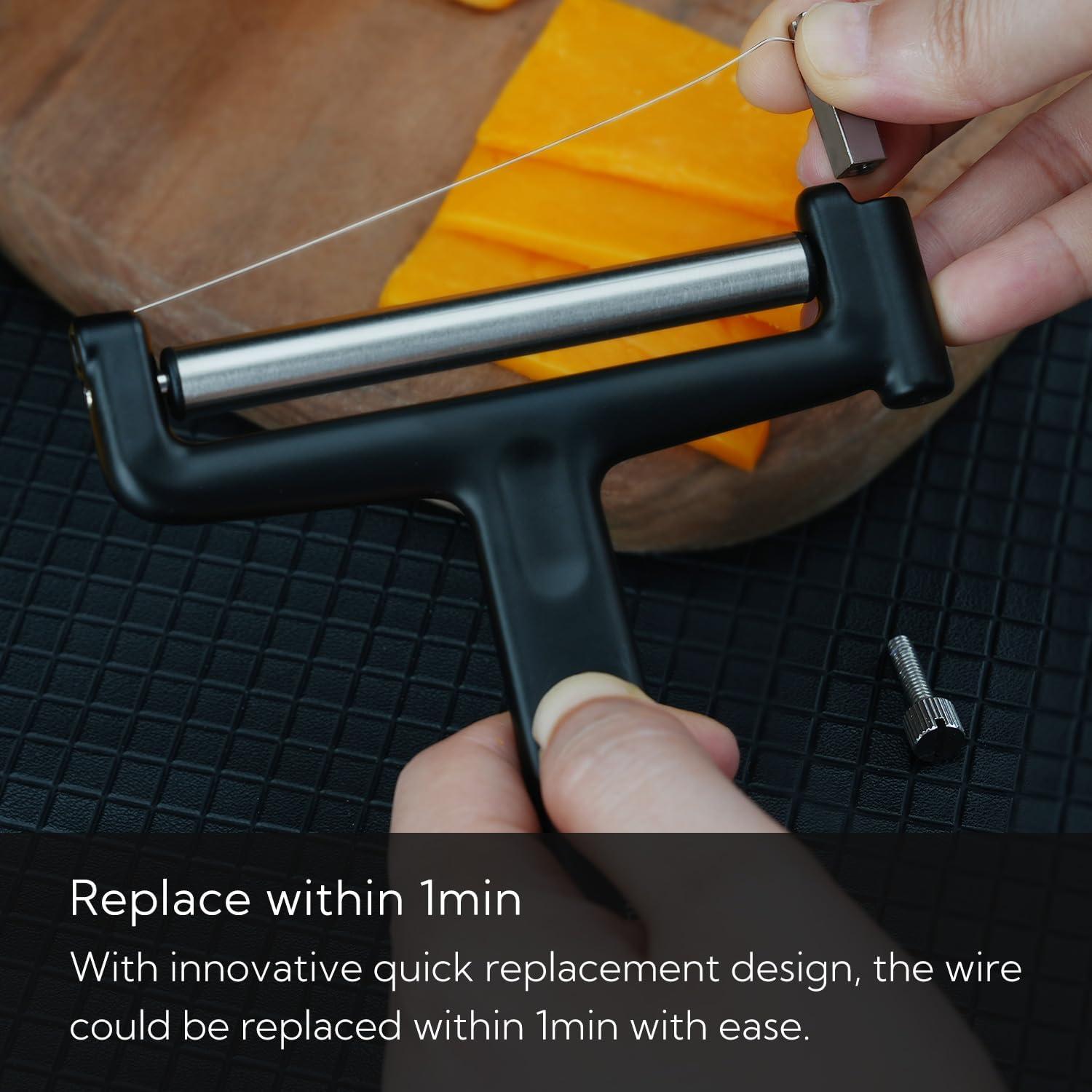 Cortador de Queso KITCHENDAO KD20297 Ajustable con Alambres Extra