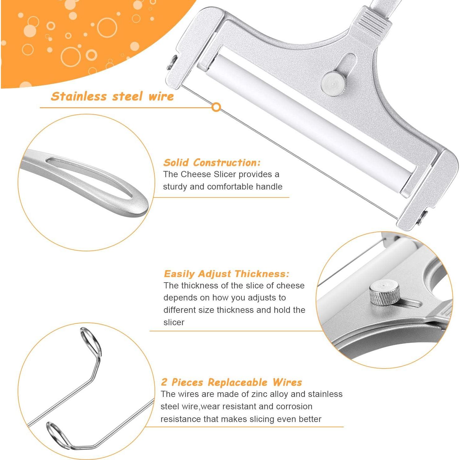 Cortador de Queso Ajustable Patelai Acero Inoxidable 14.5 cm