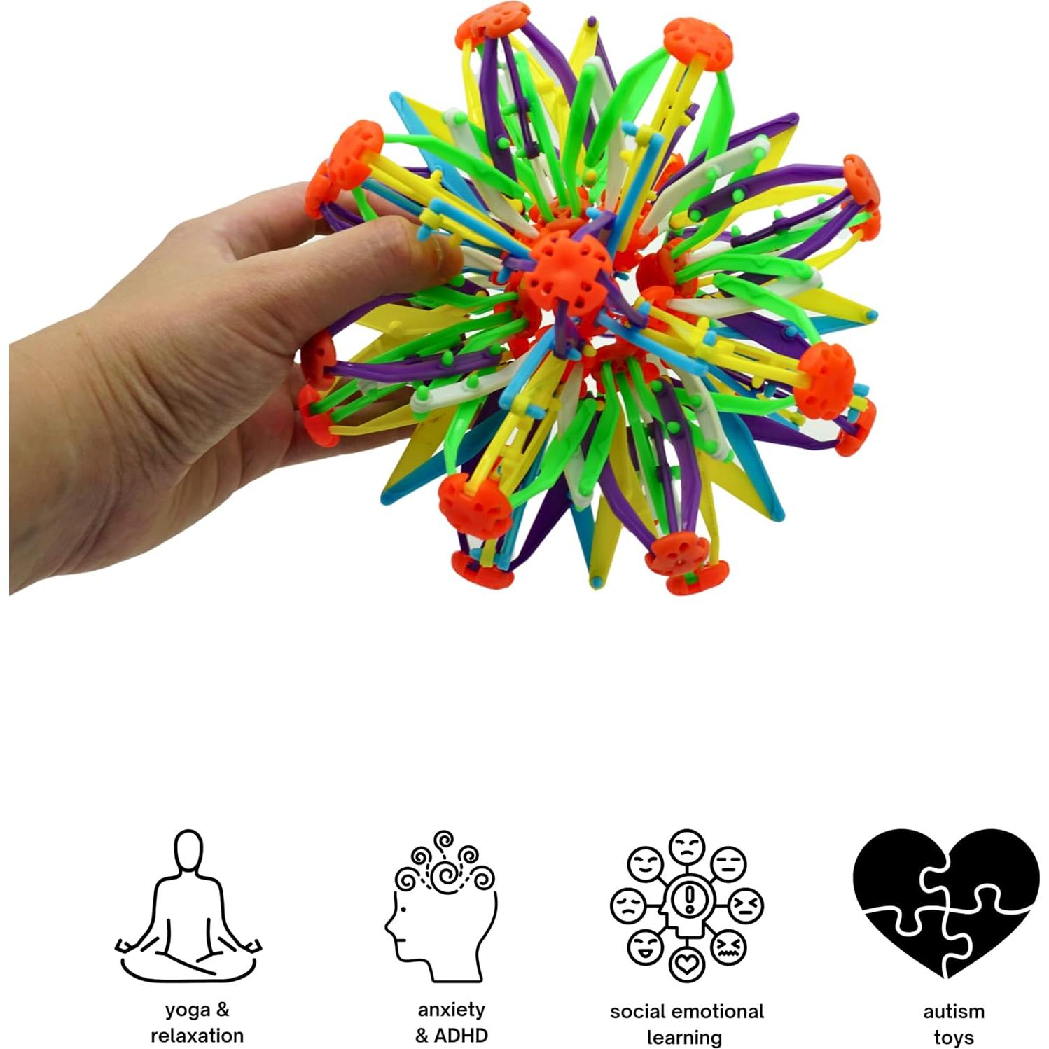 Bola Expandible 4E's Novelty, Esfera Sensorial Multicolor