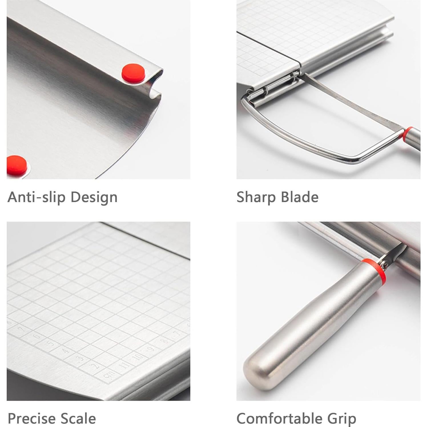 Cortador de Queso Multifuncional CARONIN Acero Inoxidable 12.7cm