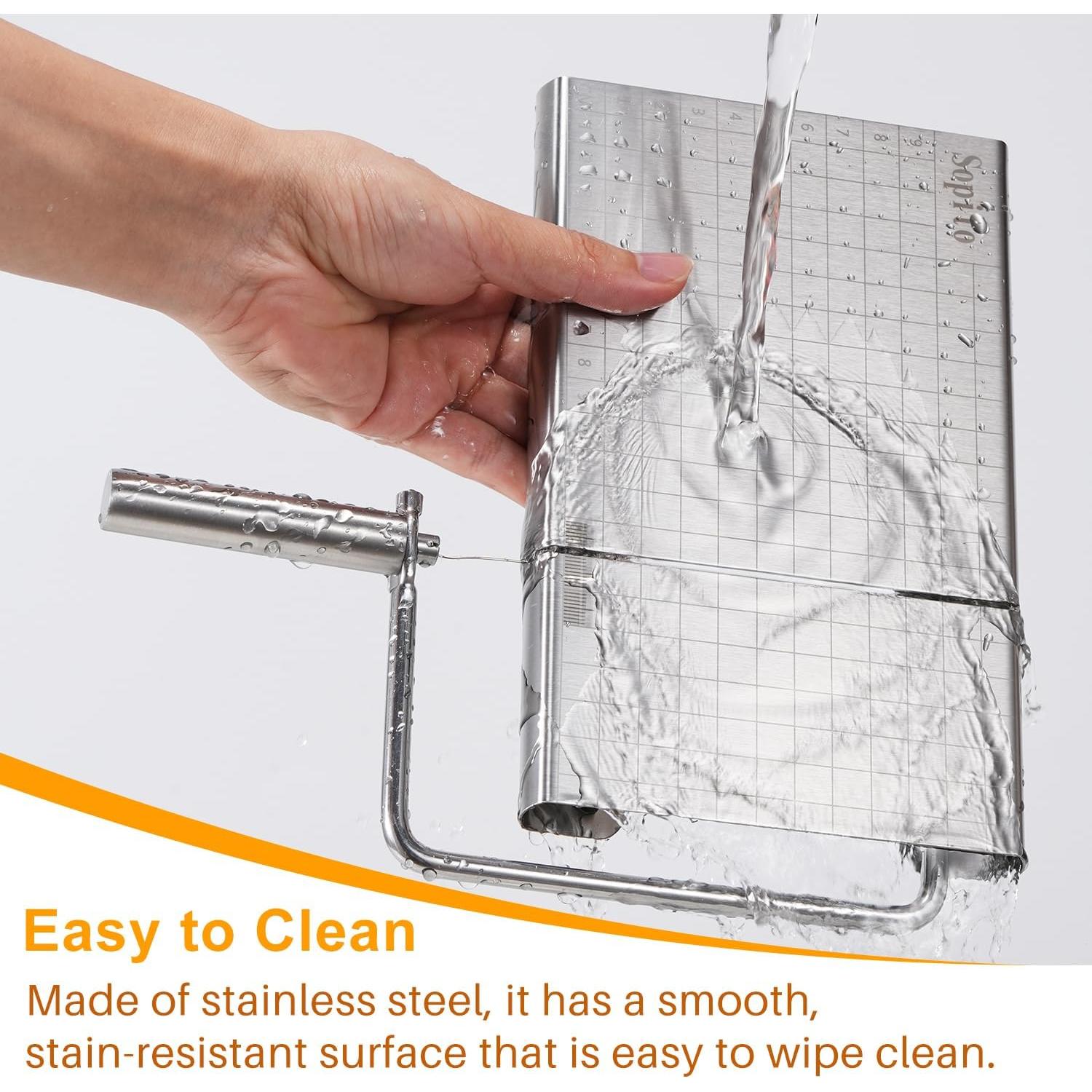 Cortador de Queso Sopito de Acero Inoxidable con Tabla y 16 Cables