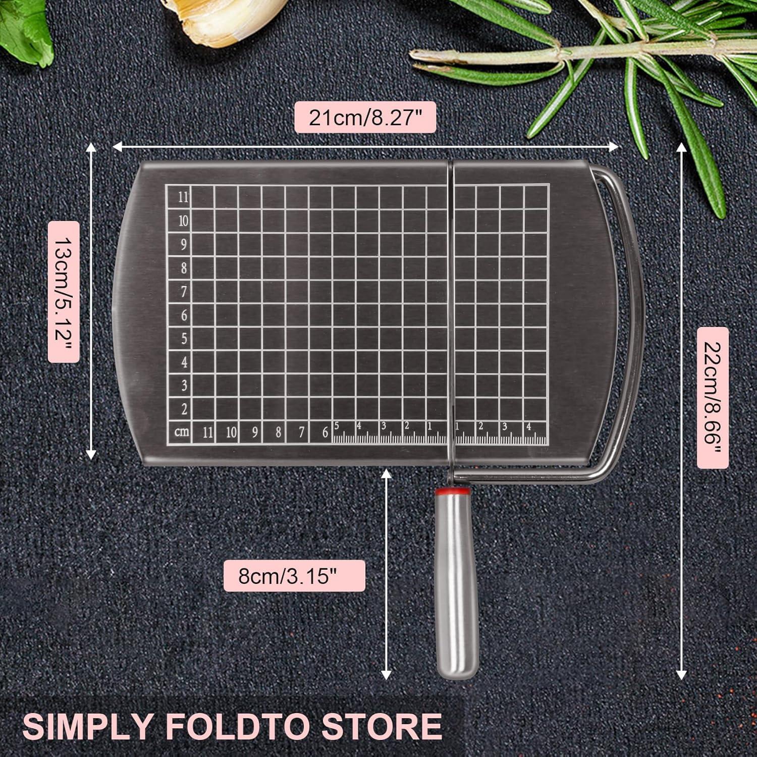 Cortador de Queso Multifuncional LEXICHER con Tabla de Acero Inoxidable
