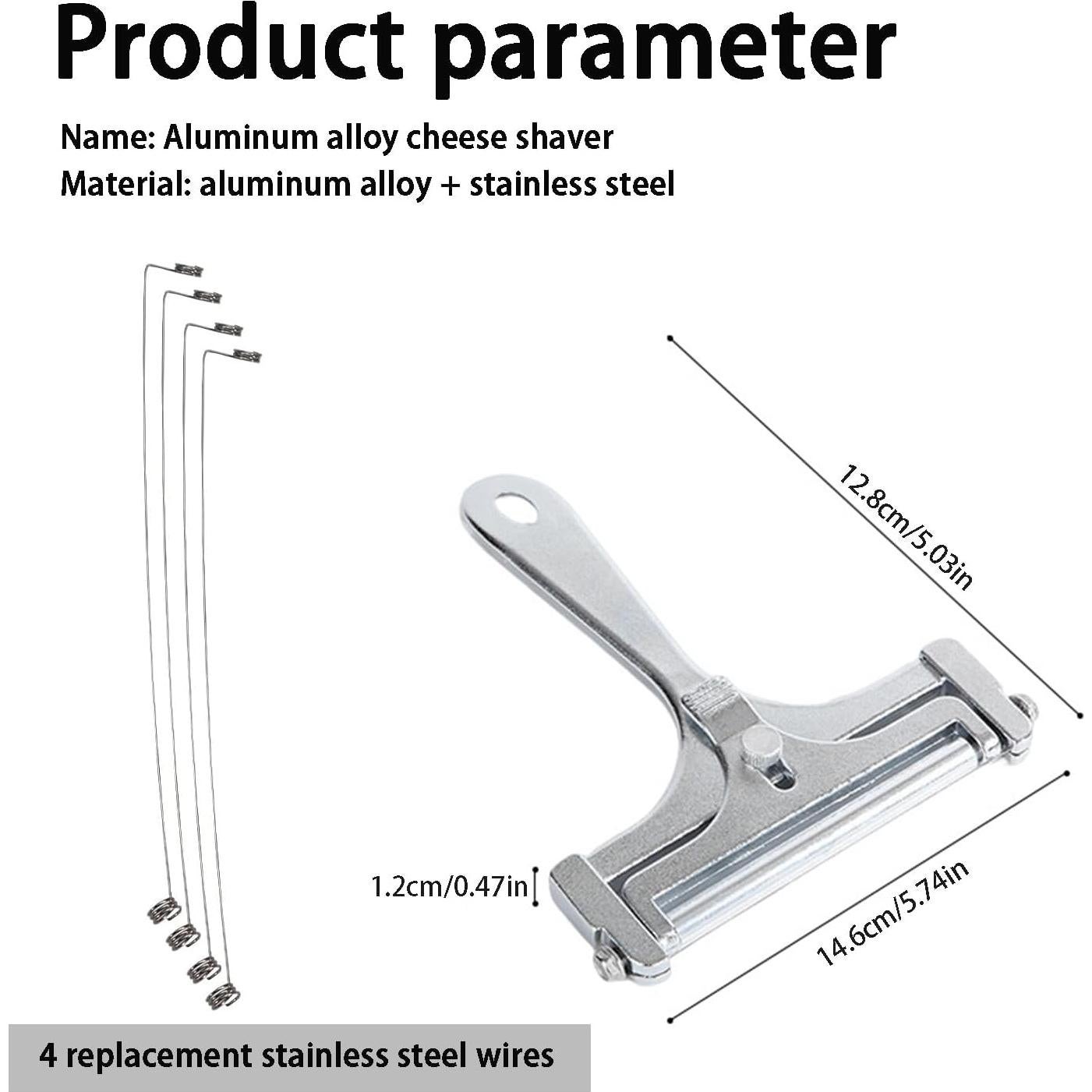 Cortador de Queso Biunnru Ajustable con 4 Cables Repuestos