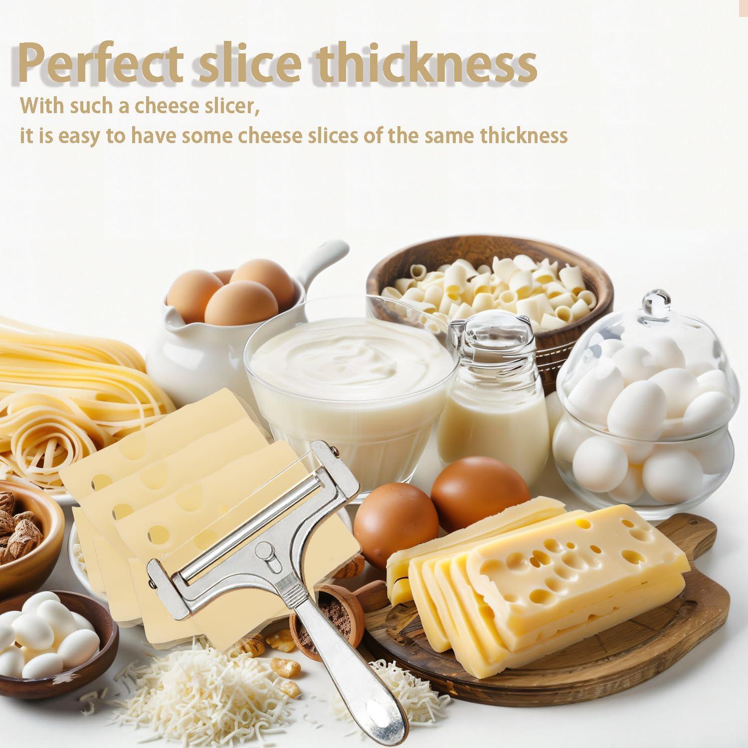 Cortador de Queso Biunnru Ajustable con 4 Cables Repuestos