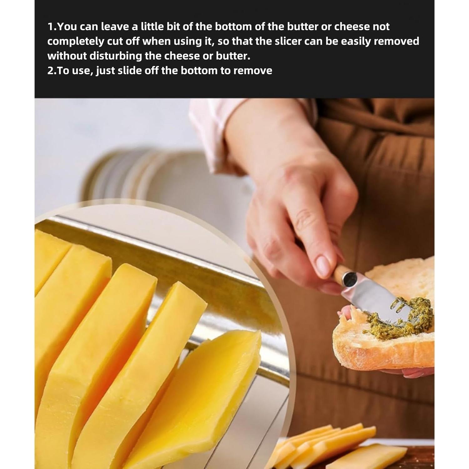 Cortador de Mantequilla y Queso KiauFdcf Acero Inoxidable