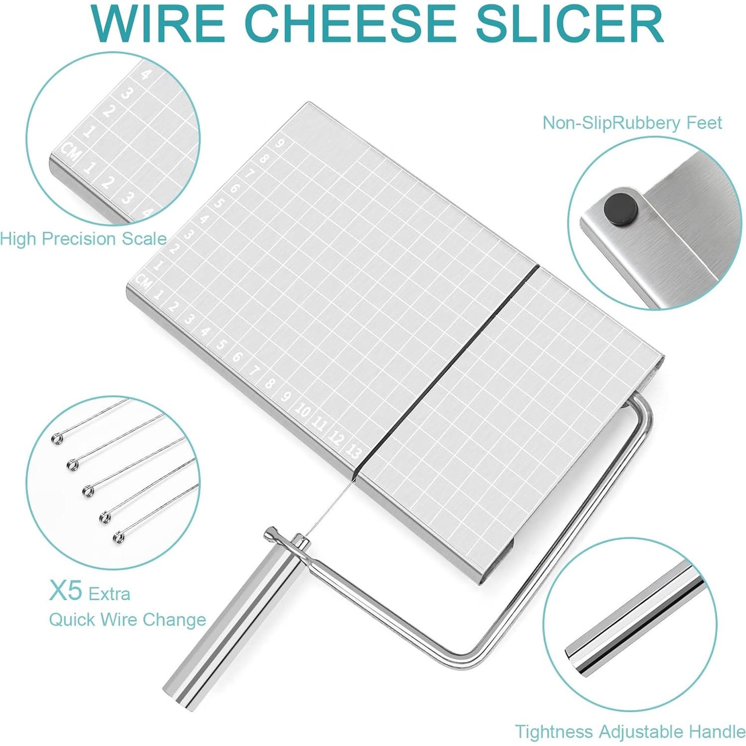 Cortador de Queso Faat3 Coi4 con Alambre y 5 Repuestos